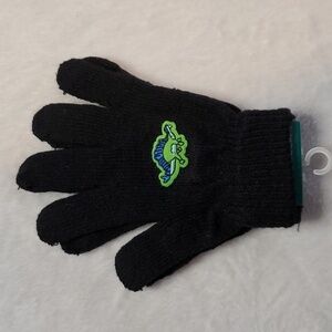 NWT Juncture  Kids / Toddler Black Dinosaur Stegosaurus Gloves